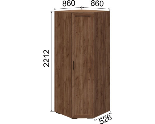 София шкаф угловой СШ-24 крафт табачный