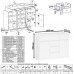 Двухтумбовый стол компьютерный МС-2 с ящиками и тумба-комод МК1200.4 Мори белый