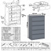 Стол письменный 1200 с комодом 700 5 ящиков Мори графит