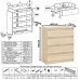 Комод четыре ящика Мори МК800.4 дуб сонома