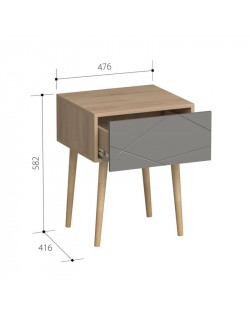 Сплит Тумба прикроватная МДФ матов
