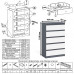 Узкий комод пять ящиков Мори МК700.5 графит/белый
