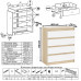 Комод четыре ящика Мори МК800.4 дуб сонома/белый
