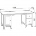 Стол письменный 12 Кантри, массив сосны белый