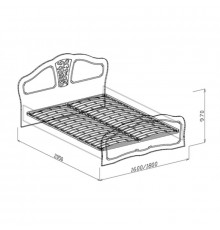 Кровать с основанием №2 Тиффани 1400 мм