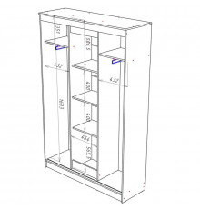 Шкаф-купе АГАТ шимо