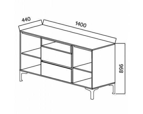 Комодино Модерно 140 Ф1