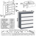 Комод четыре ящика Мори МК800.4 графит/белый