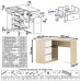Тумба Мори МТВ1204.1 и стол компьютерный угловой МС-16 левый дуб сонома/белый