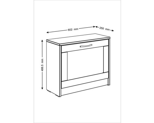 Тумба СИРИУС с откидной полкой для обуви Дуб Венге