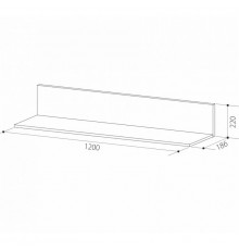 Гармония-7 Полка навесная 1200 ГМ-12