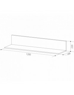 Гармония-7 Полка навесная 1200 ГМ-12