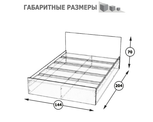 Кровать Стандарт 1400 венге