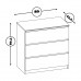 Комод с 3-мя ящиками Т-2Р белый