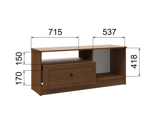 Гостиная Веста Тумба ТВ ВГТ-1 орех донской