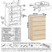 Узкий комод пять ящиков Мори МК700.5 дуб сонома