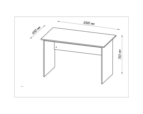 Стол КАСТОР письменный 120х65 Дуб Венге
