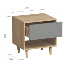 Сплит Тумба прикроватная/ h500мм МДФ матов